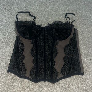 Urban Outfitters Black Corset Top